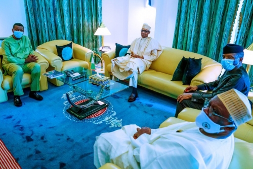 Buhari Hosts Pastor Adeboye In Aso Rock (Pictures