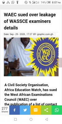 Waec leakage