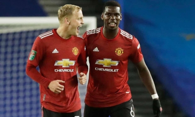 Pogba and Mata send lacklustre Manchester United past Brighton