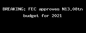 BREAKING: FEC approves N13.08tn budget for 2021