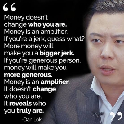Money doesn't change who you are