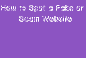 How to Spot a Fake or Scam Website