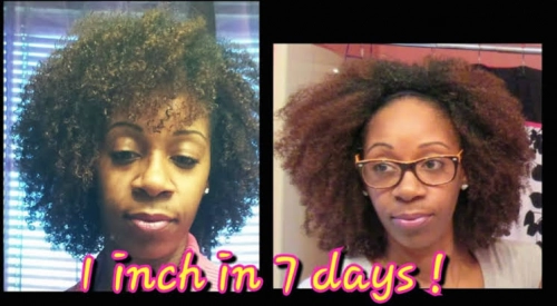 GROW 1 INCH OF 4C HAIR IN 1 WEEK WITH THE INVERSION METHOD!!!!!
