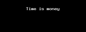 Time Is Money