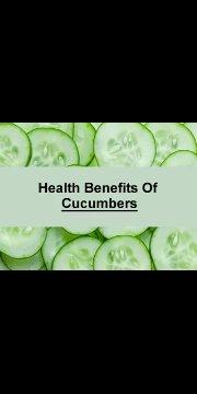 Amazing health benefits of cucumbers that you are not aware of.mp4