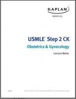 USMLE Step 2 CK Lecture Notes Obstetrics, Gynecology.pdf